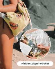 Ice Cream Towel Bag  - Natural